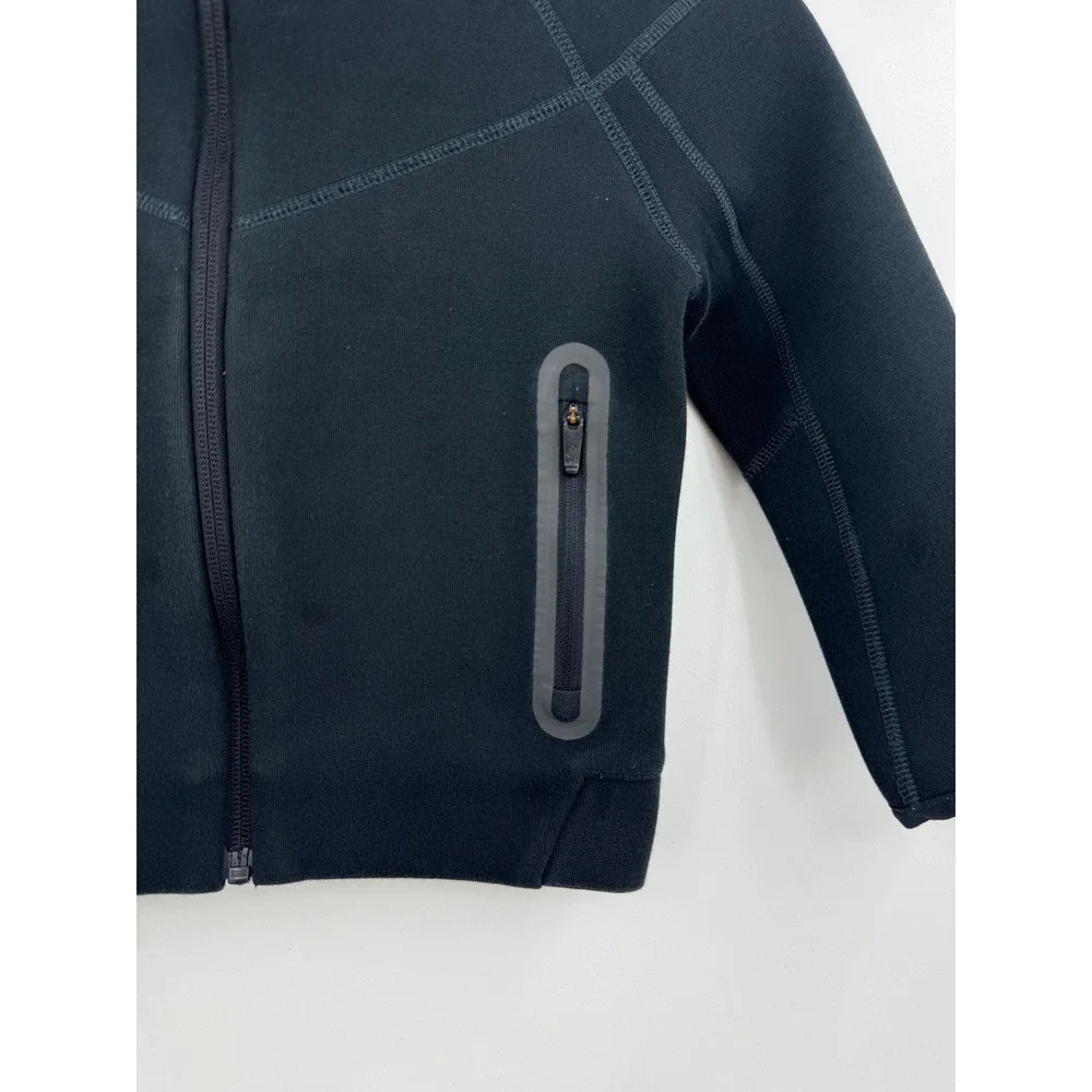 Nike Tech Fleece Full Zip Hoodie Black Toddler Boys 4T Jacket 3-4 YRS‎